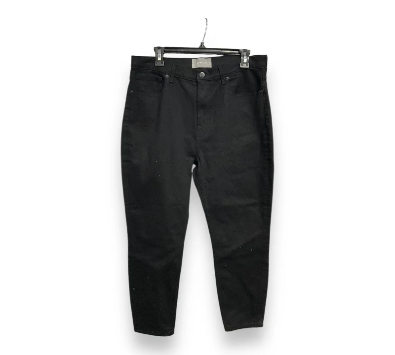 Women's Jodhpurs with ElasticJeans Boyfriend By Everlane In Black Denim, Size: 14