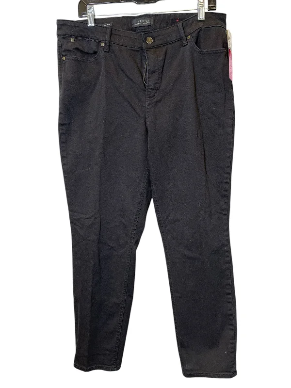 Women's SweatpantsJeans Straight By Talbots In Black, Size: 14