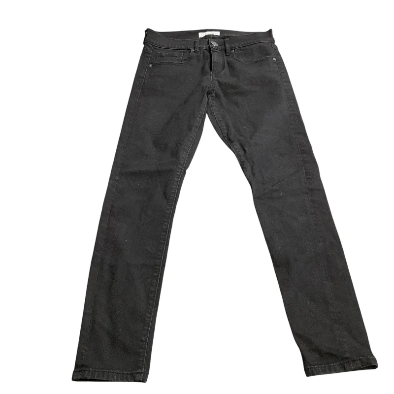 Women's Jodhpurs with Mid-LengthJeans Skinny By Loft In Black Denim, Size: 0