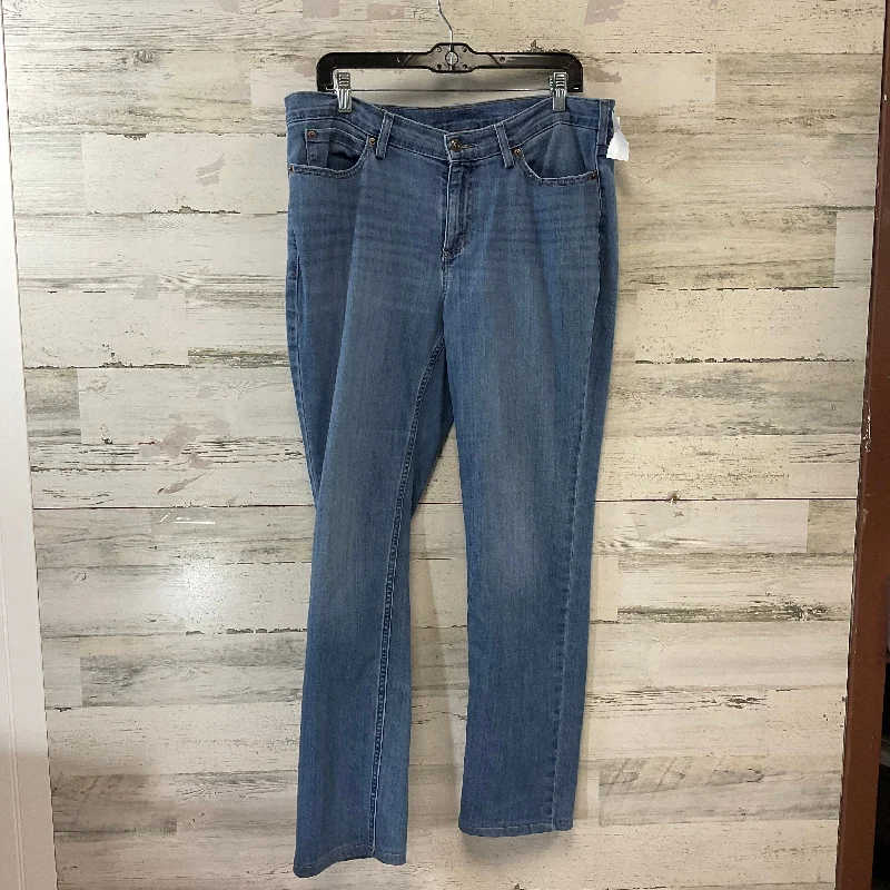 Women's Jodhpurs with Sweetheart CollarJeans Straight By Duluth Trading In Blue Denim, Size: 12