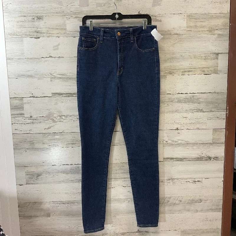 Women's Jodhpurs with Peter Pan CollarJeans Skinny By Gap In Blue Denim, Size: 12l