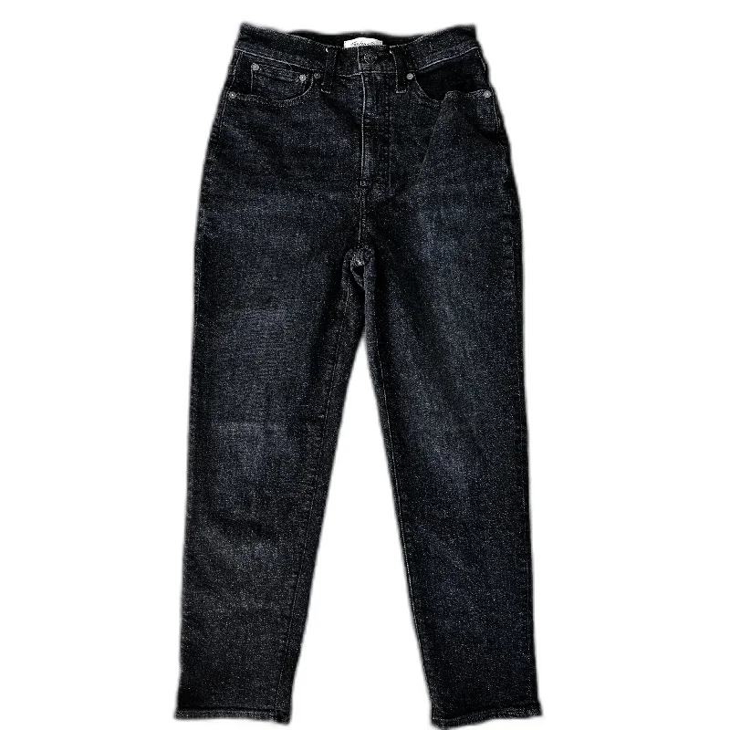 Women's Jodhpurs with U-Shaped CollarJeans Boyfriend By Madewell In Black Denim, Size: 4