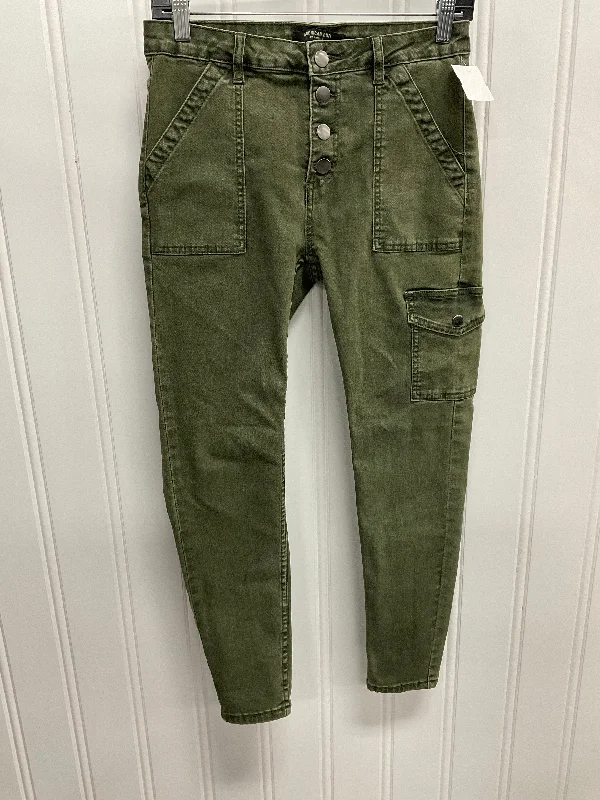 Women's Jodhpurs with Mandarin CollarJeans Skinny By Clothes Mentor In Green Denim, Size: M