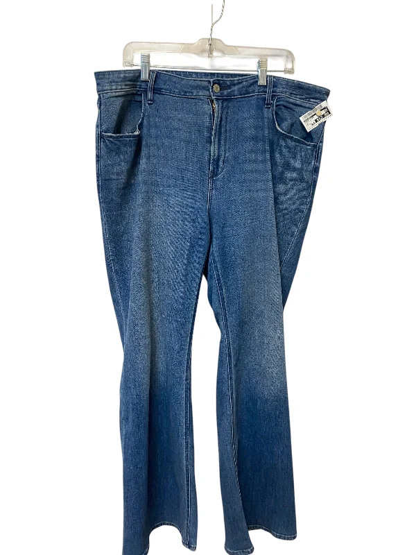 Women's Jodhpurs with High WaistJeans Flared By Old Navy In Blue Denim, Size: 18