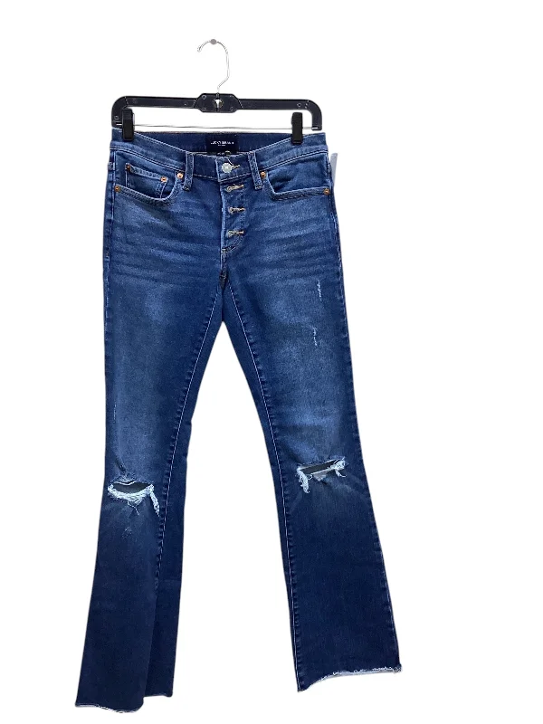 Women's Jodhpurs with Rounded CollarJeans Straight By Lucky Brand In Blue Denim, Size: 2