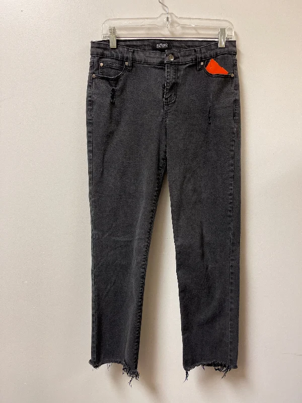 Women's Jodhpurs with Sweetheart CollarJeans Straight By Buffalo David Bitton In Grey Denim, Size: 10