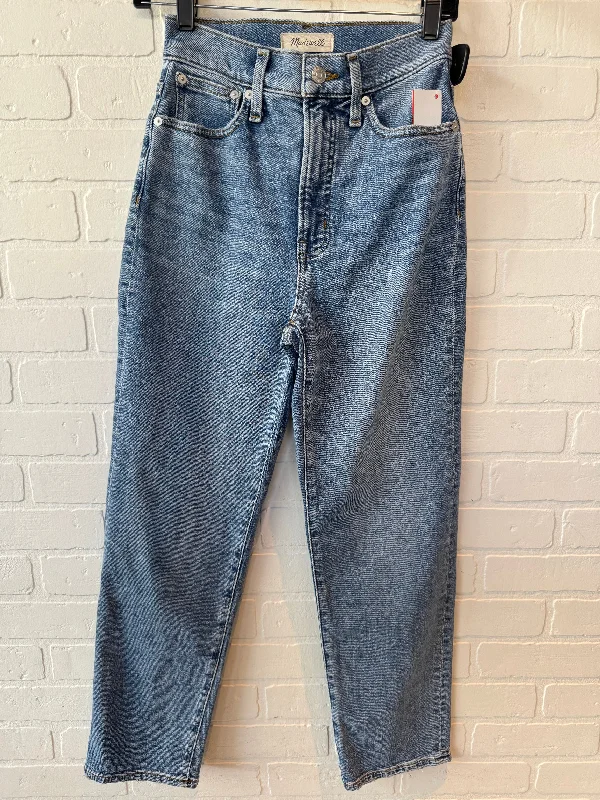 Women's Capri PantsJeans Straight By Madewell In Blue Denim, Size: 0