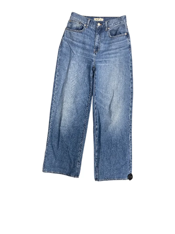 Women's Jodhpurs with Peter Pan CollarJeans Wide Leg By Madewell In Blue Denim, Size: 26