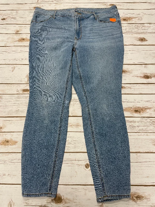  Women's High-Waisted PantsJeans Skinny By Old Navy In Blue Denim, Size: 20