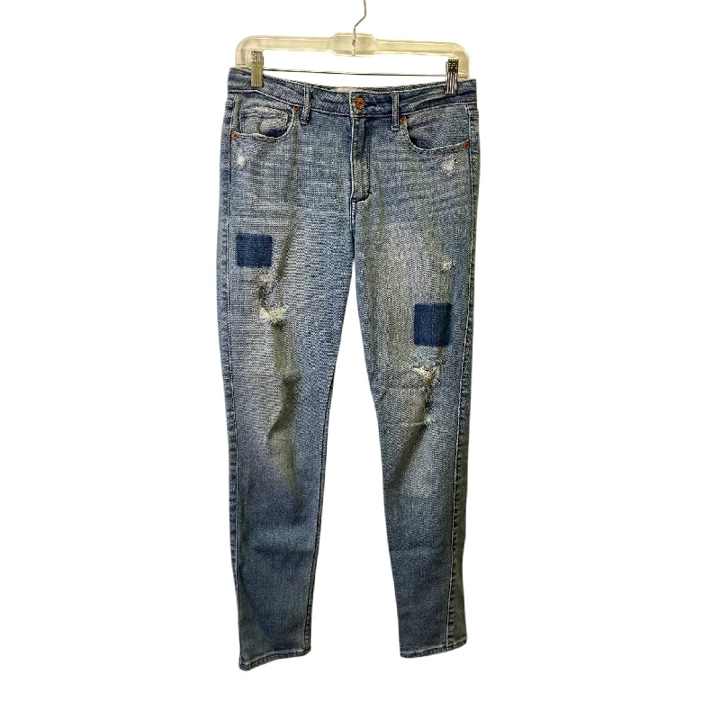 Women's Jodhpurs with Asymmetrical HemJeans Skinny By Abercrombie And Fitch In Blue Denim, Size:6