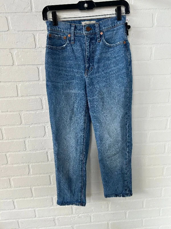 Women's Yoga PantsJeans Straight By Madewell In Blue Denim, Size: 0