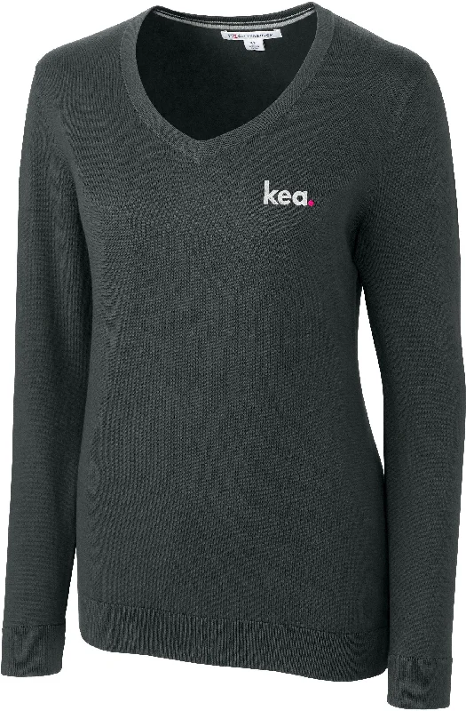 Women's Mandarin Collar SweatersCutter & Buck Ladies Lakemont V-Neck