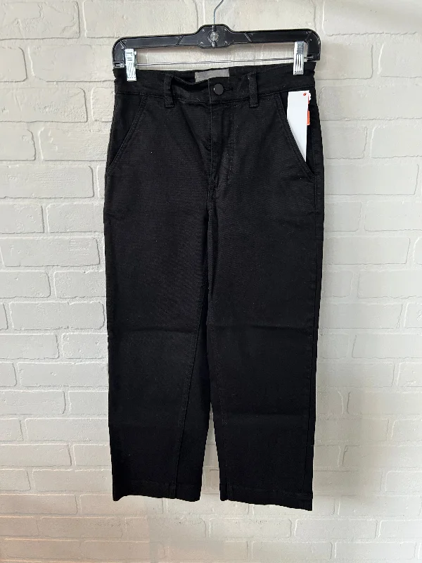 Women's Jodhpurs with Mandarin CollarJeans Cropped By Everlane In Black Denim, Size: 0