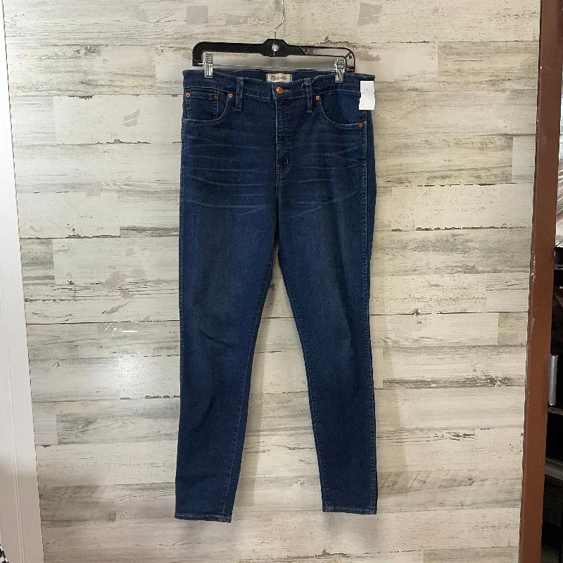 Women's Jodhpurs with Notched CollarJeans Skinny By Madewell In Blue Denim, Size: 12