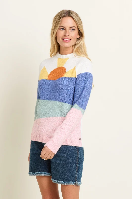 Women's Three-Quarter Sleeve SweatersDay Break Knitted Jumper