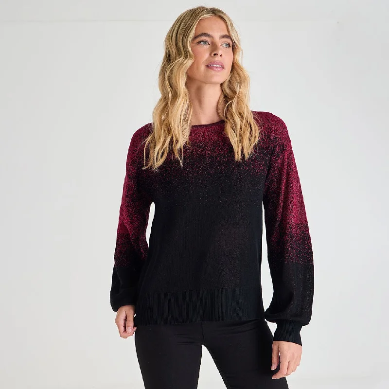 Women's Cable Knit SweatersLadies Lurex Jumper