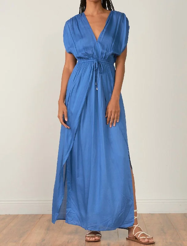 Women's Asymmetrical DressesAmelia Wrap Dress In Blue