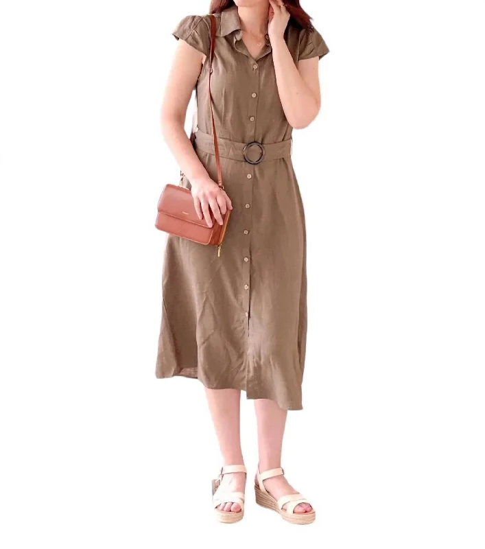 Women's Racerback DressesCelia Dress In Khaki