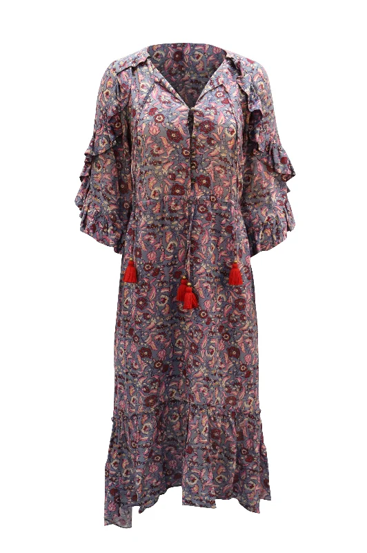 Women's Racerback DressesFigue Printed Boho Dress in Multicolor Viscose