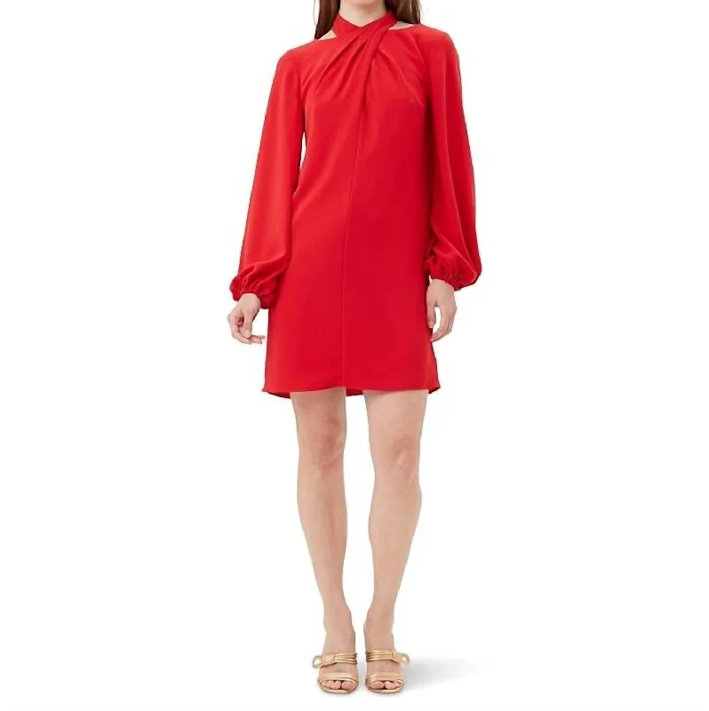 Women's Sweetheart Collar DressesKanai Dress In Red