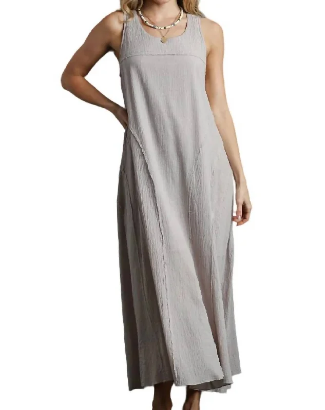 Women's Low Collar DressesKnit Dress In Grey