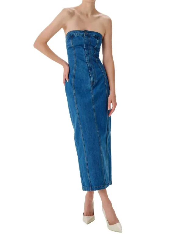 Women's Wrap DressesLeopol Dress In Indigo Wash