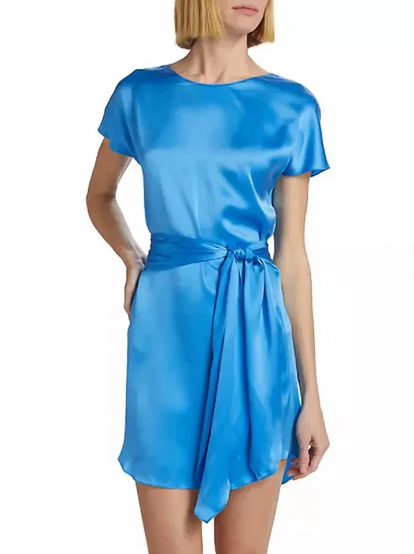  Women's A-Line DressesLucita Silk Dress In Blue Jay