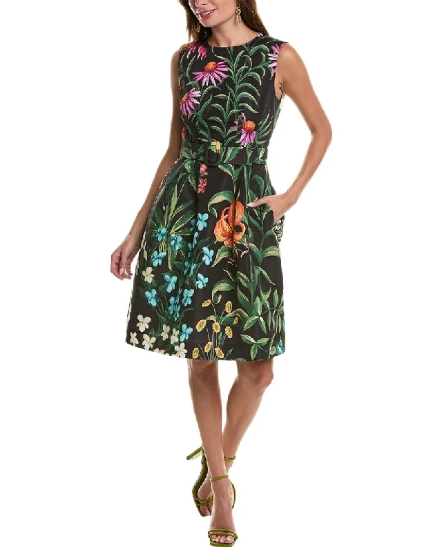 Women's High-Low DressesOscar de la Renta Silk-Lined A-Line Dress