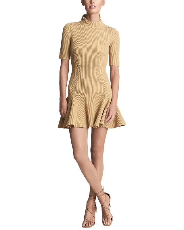 Women's Notched Collar DressesReiss Amelia Knitted Flippy Dress