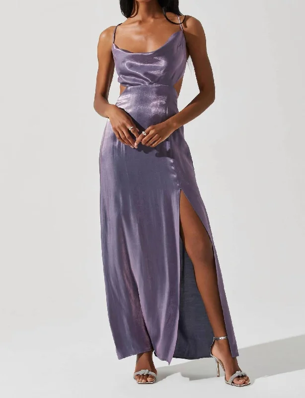 Women's One-Shoulder DressesShivani Dress In Lavender Shine