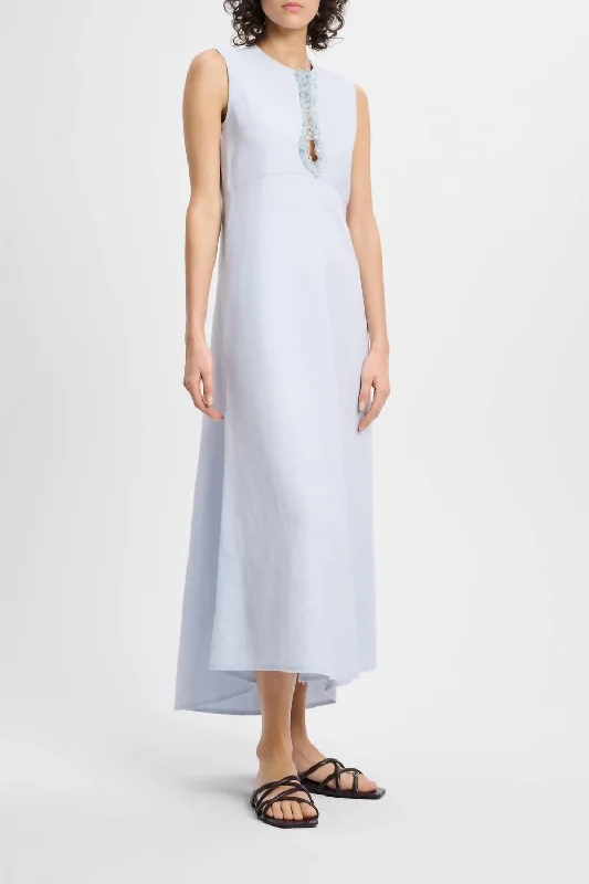 Women's Sweetheart-Neck DressesSummer Cruise Dress In Soft Blue