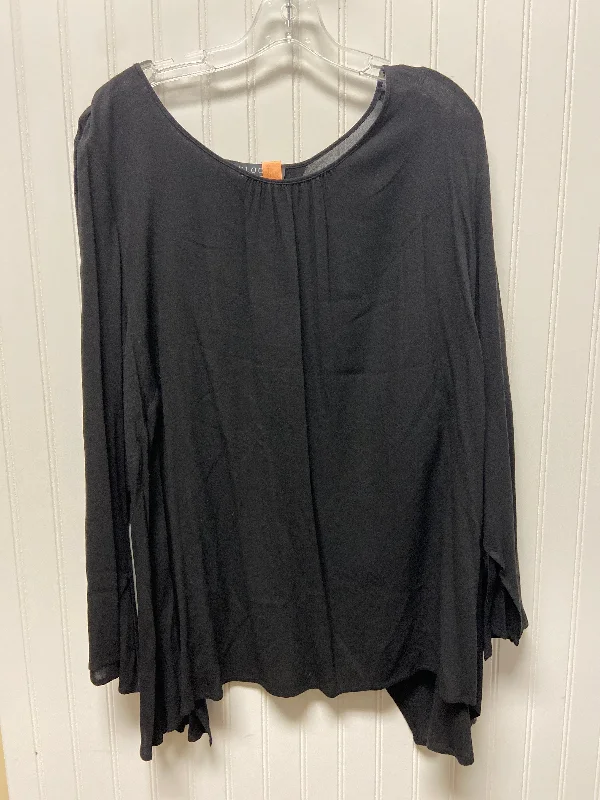 Women's Blouse with Collarless DesignTop Long Sleeve Basic By Eloquii  Size: 3x