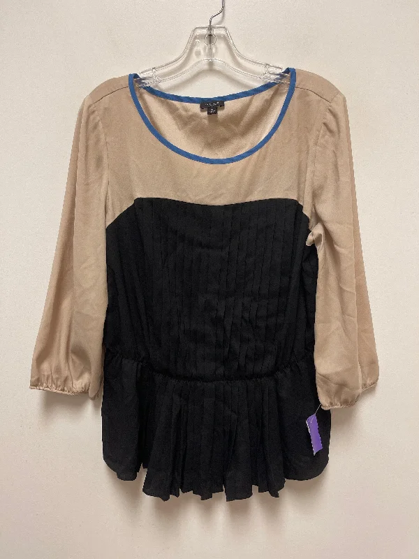 Women's Blouse with RufflesTop Long Sleeve By Ann Taylor  Size: L