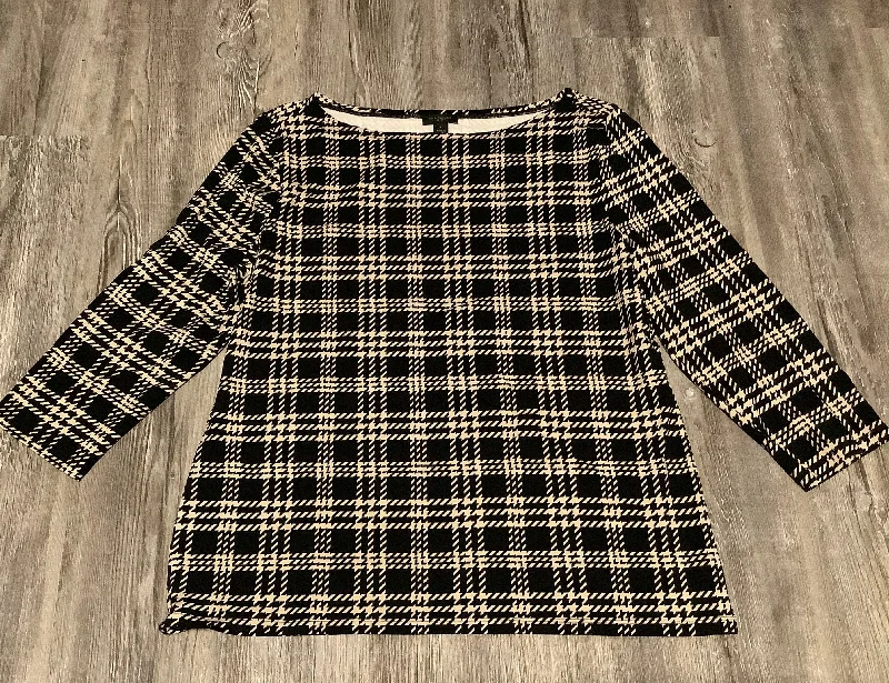 Women's Blouse with Square NeckTop Long Sleeve By Ann Taylor  Size: L