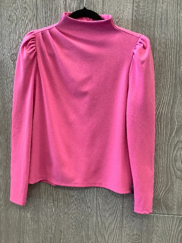 Women's Blouse with U-Shaped CollarTop Long Sleeve By Ann Taylor  Size: S