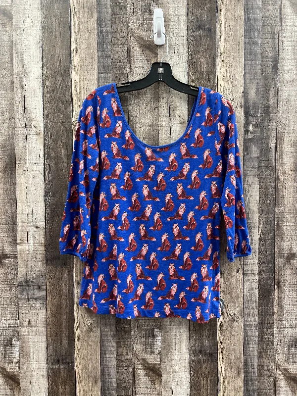 Women's Blouse with Asymmetrical HemTop Long Sleeve By Anthropologie  Size: M