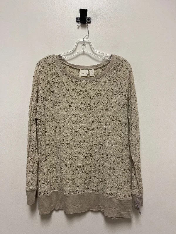 Women's Blouse with TasselsTop Long Sleeve By Chicos  Size: M