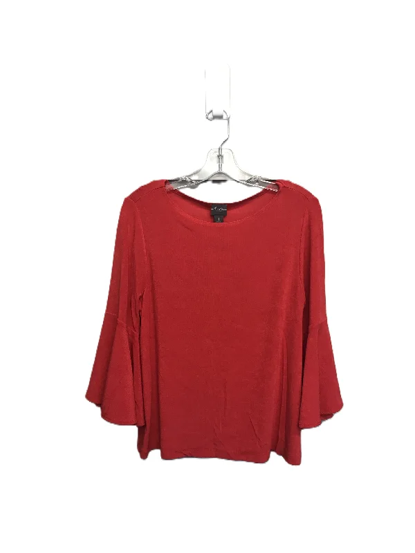 Women's Blouse with Notched CollarTop Long Sleeve By Chicos  Size: M