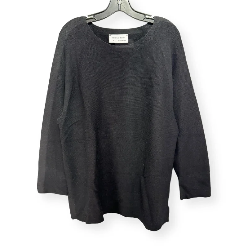 Women's Blouse with Collarless DesignTop Long Sleeve By Cma  Size: M