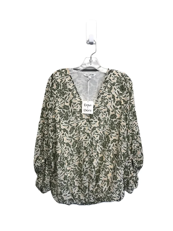 Women's Blouse with Long LengthTop Long Sleeve By Davi & Dani  Size: L