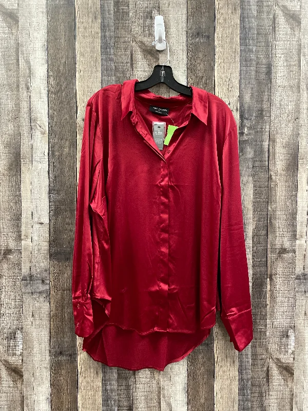 Women's Blouse with Short SleevesTop Long Sleeve By Lane Bryant  Size: 2x(22)