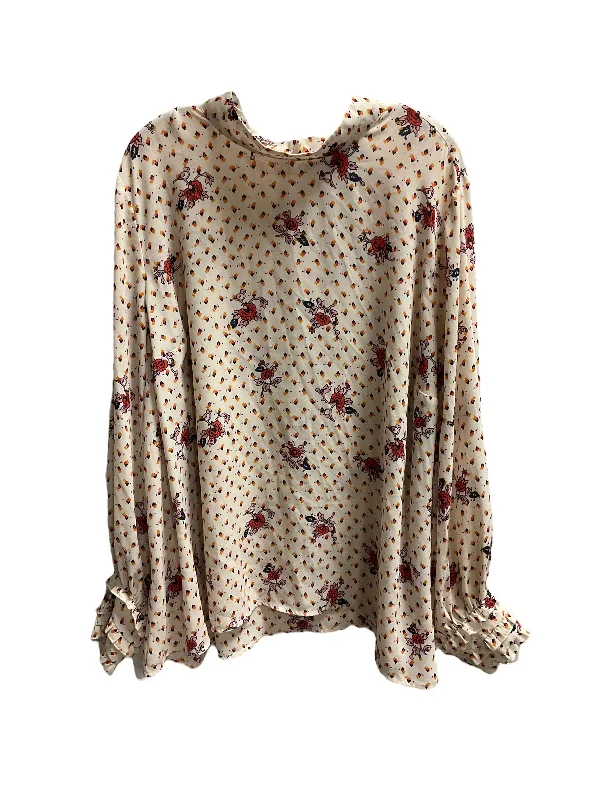 Women's Blouse with TasselsTop Long Sleeve By Modcloth  Size: 4x