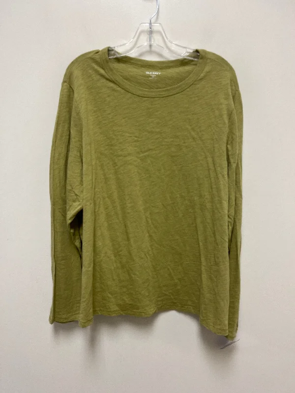 Women's Blouse with Square CollarTop Long Sleeve By Old Navy  Size: 2x