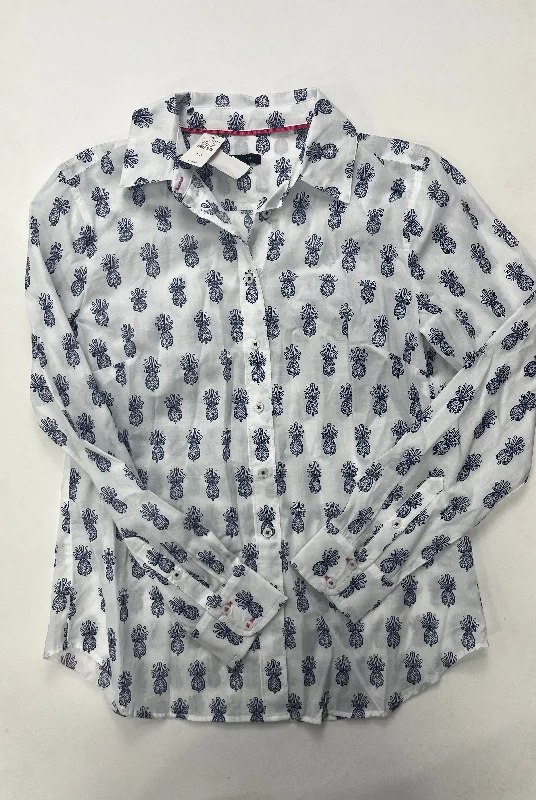 Women's Blouse with U-Shaped CollarTop Long Sleeve By Talbots NWT Size: Xs