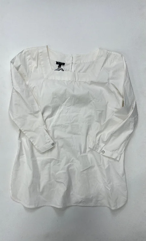 Women's Blouse with Lapel CollarTop Long Sleeve By Talbots  Size: S