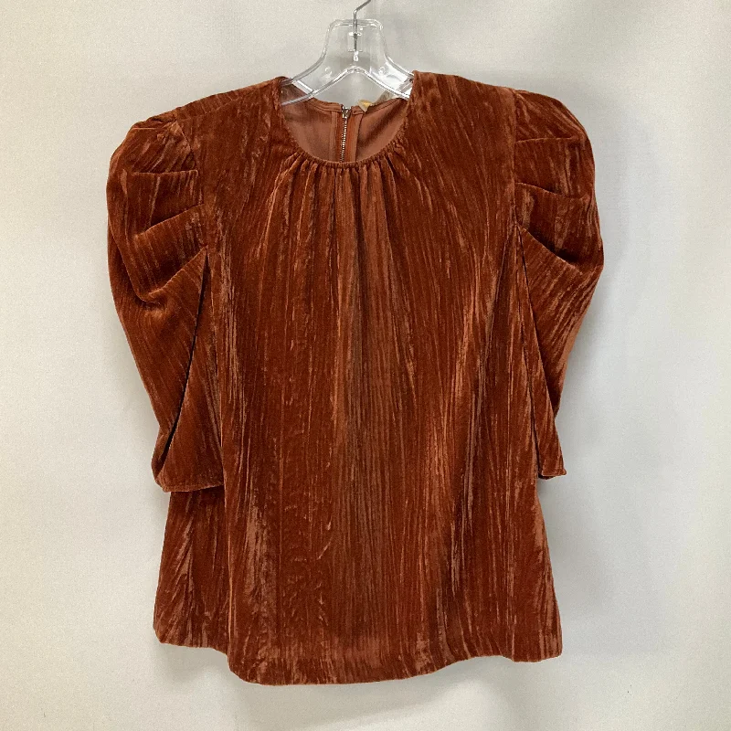 Women's Ruffled BlouseTop Long Sleeve By Wayf  Size: S