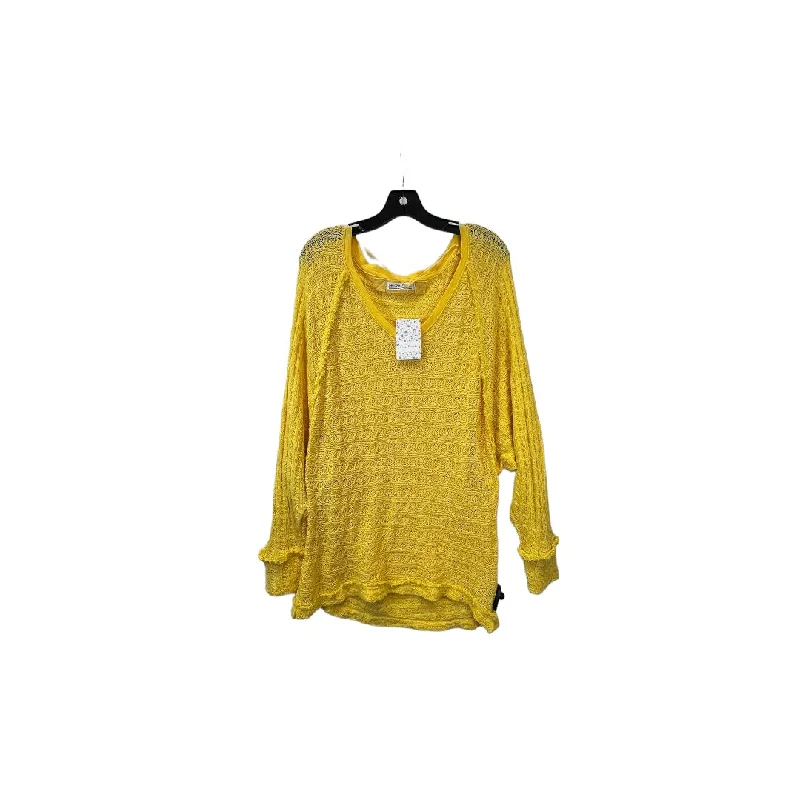 Women's Blouse with High CollarTop Long Sleeve By We The Free  Size: S